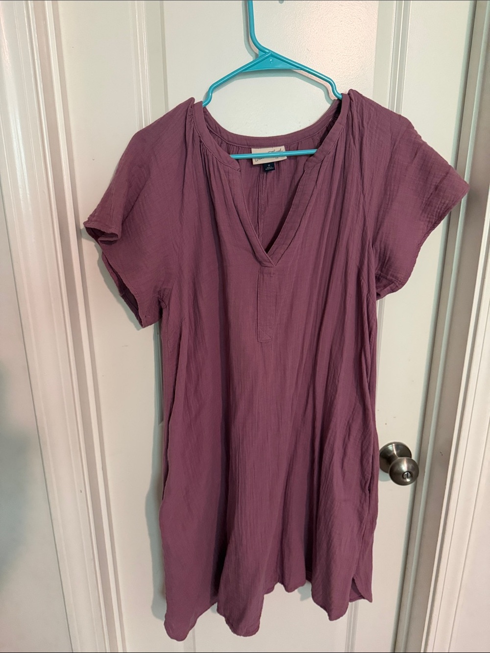 Universal Thread Mauve Short Sleeve V-Neck Tunic
